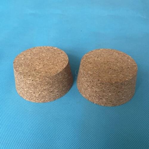 10pcs Top DIA 32mm to 83mm Wood Cork Lab Test Tube Plug Essential Oil Pudding Small Glass Bottle Stopper Lid