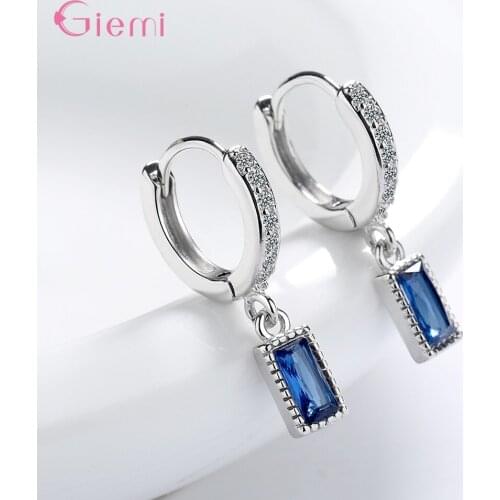 Luxury Wedding Drop Earrings For Women Girls Trendy 2020 925 Sterling Silver CZ Crystal Fashion Jewelry Wholesale