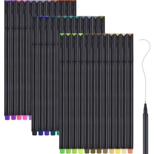 Bullet Journal Pens Sketch Marker No Bleed Colour 0.4mm Fine Point Drawing Pen Liner Art Markers Coloring Note Taking