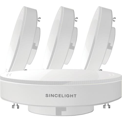 SINCELIGHT LED GX53 Light Reflector Bulb, 7W (50-60W Equivalents), For Kitchen Units, Display Cabinets and Under-Shelf Lighting