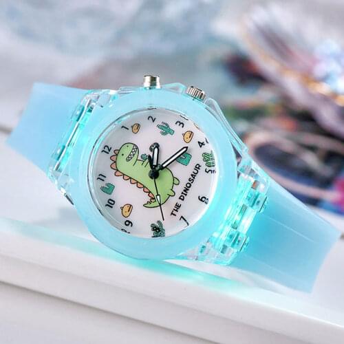 Shine Flash Luminous Kids Watches Cartoon Childrens Watches