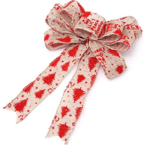 Wreath Bow Bowknot Hair Accessories Large Bright Boxed Hanging Ball DIY Gifts Cute Dot Style Party Christmas Tree Decoration