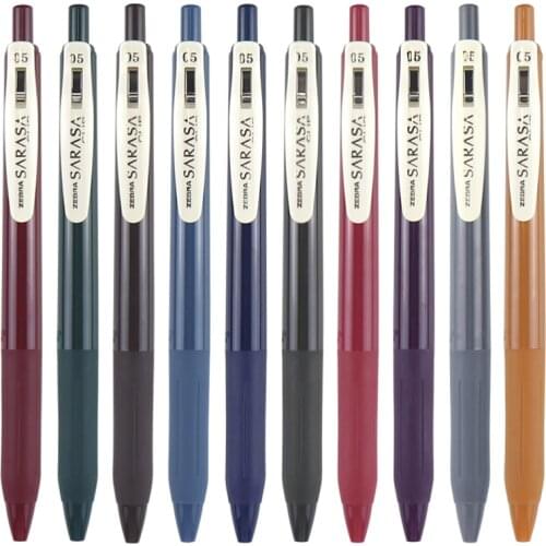 Japan ZEBRA SARASA gel pen JJ15 retro color 0.5mm limited edition pen speed dry anti-fatigue non-leakage ink signature pen