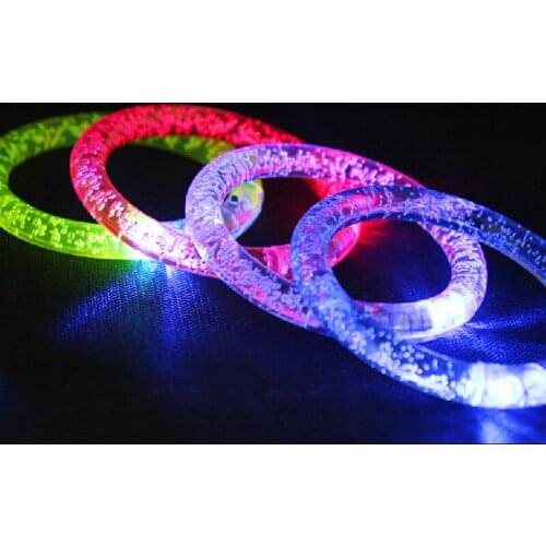 150pcs/lot LED Bracelet Light bangle blinking flashing lights party kids' birthday toys childrenss Day gifts decorations
