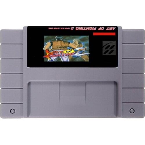 Art of Fighting 2 16 bit NTSC Big Gray Game Card For USA Version Game Player