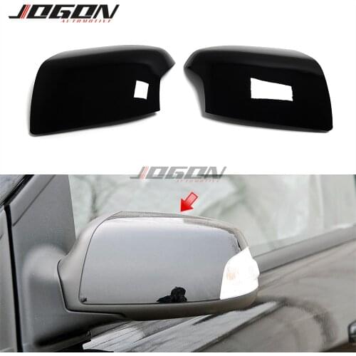 2pcs Black Replacement For Ford Focus 2 MK2 2004-2008 C-MAX Car Rearview Mirror Cap Side Wing Cover Accessories