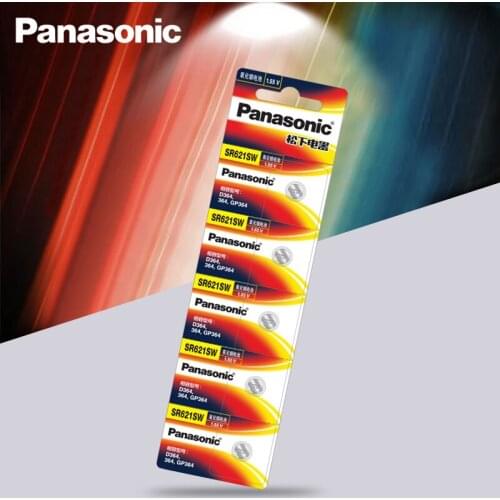5PCS SR621SW Silver Oxide 6.8mm*2.1mm Button Cell Batteries for Panasonic AG1 364 164 D364 L621 1.55v Watch Coin Battery