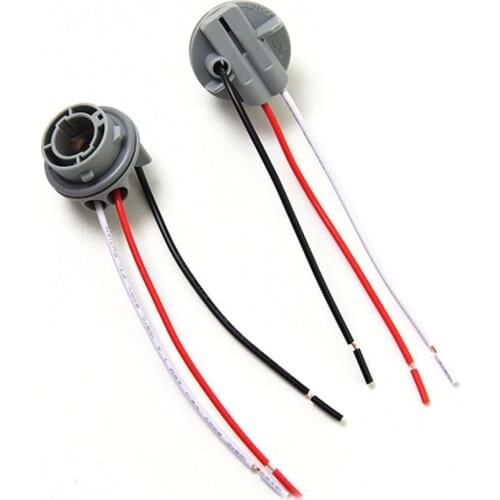 80% Hot Sell 2pcs BAY15D/1157 Plug Wiring Harness Socketss for Car Turn Signal Light Bulb