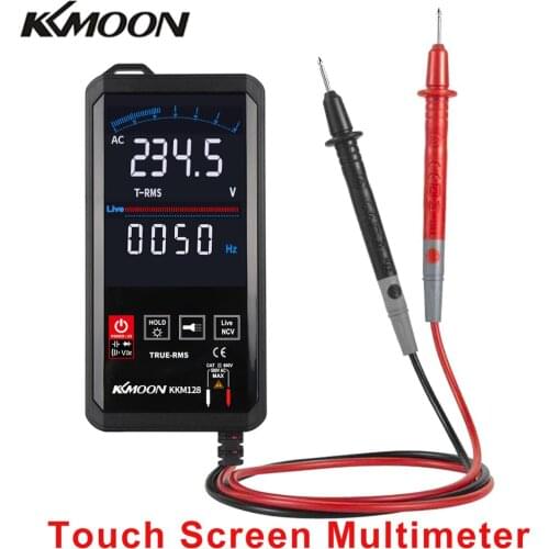 Automatic Digital Multimeter DC AC Voltage Frequency Meter 6000 Counts Display Ultra-thin 4.7In Touching Color Screen Multimeter