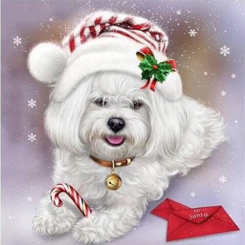 Dpsprue 5D Diy Full Square Round Stone Diamond Painting 3D Embroidery Daimond Mosaic Animal Dog Cross Stitch Gift