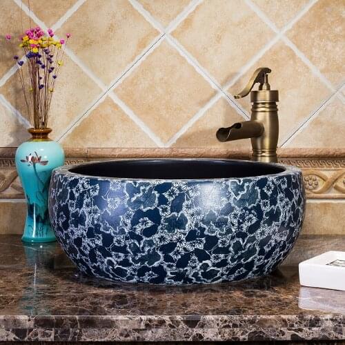 Porcelain Bathroom ceramic counter top sink ceramic wash basin bathroom sink