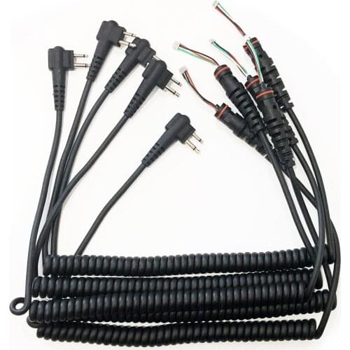 5PCS VBLL PMMN4013 Microphone Cable For Motorola GP88 CP200 CP200XLS CP200D CP1660 PR400 PRO3150 SP50 Portable Radio