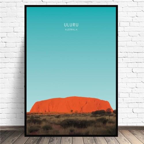 Uluru Australia Travel Canvas Painting Wall Art Pictures Prints Home Decor Wall Poster Decoration For Living Room