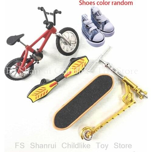 Mini Scooter Two Wheel Finger Scooter with Finger Shoes Childrens Educational toys metal mini finger bikebicycle toys for boys