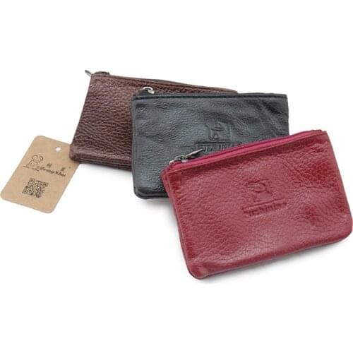 New Double Zippers Genuine Cow Leather Car Key Holder Multifunction Housekeeper Motor Key Case (custom available)