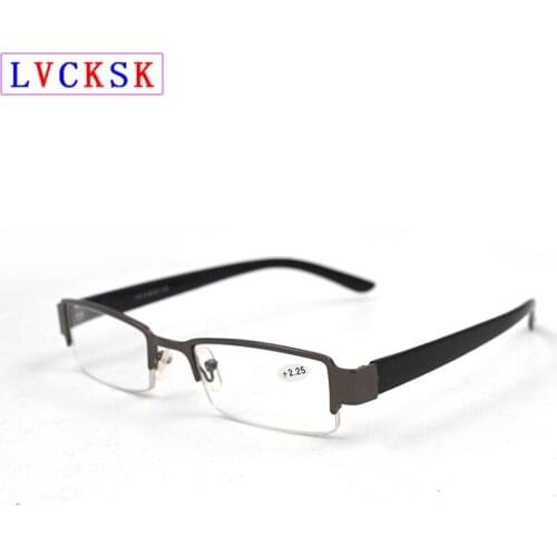 Semi Rimless Business Men Reading glasses magnifier Women Presbyopia Hyperopia Spectacles +1.0.+1.25.+1.5.+1.75.+2.0 to +3.0 L3