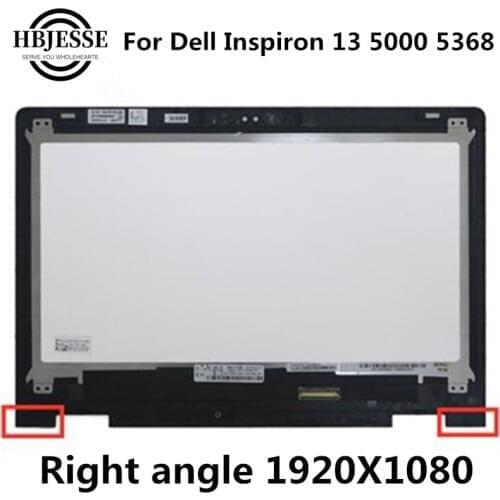 Original 13.3" for DELL Inspiron 13 5368 LCD Screen+Touch Digitizer Assembly+FRAME BEZEL B133HAB01.0 B133HAK01.0 FHD