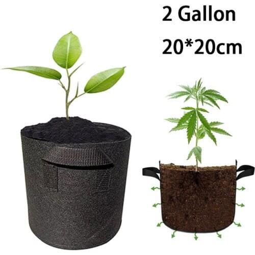 2 Gallon Home Garden Tree Pots Plant Grow Bags Garden Planting Bags Jardin Growing Bag Fruit Vegetables Planter Bags