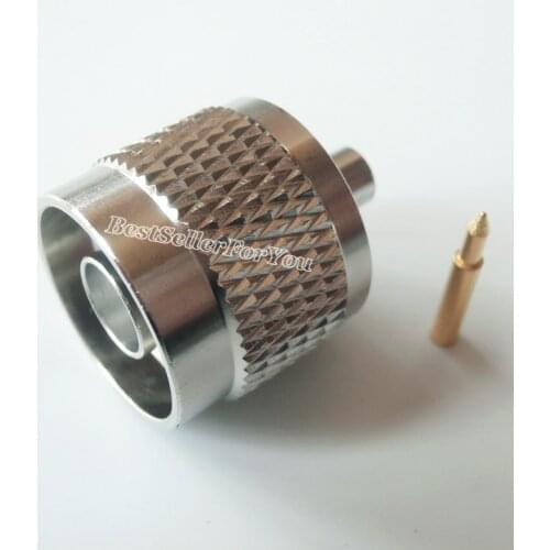 1Pcs N Male Plug Solder Semi-rigid RG405 0.086" Straight M Connector