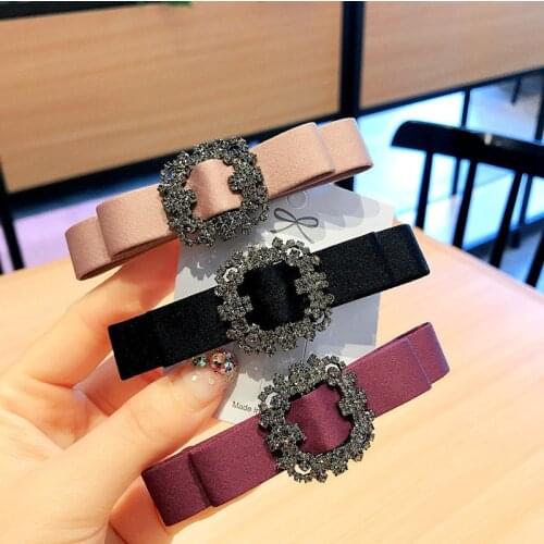 Super Shinny Geometric Square Crystal Barrettes Hair Accessories for Women Rim Hair Clips for Girls Spring Hairpins Flower Bows