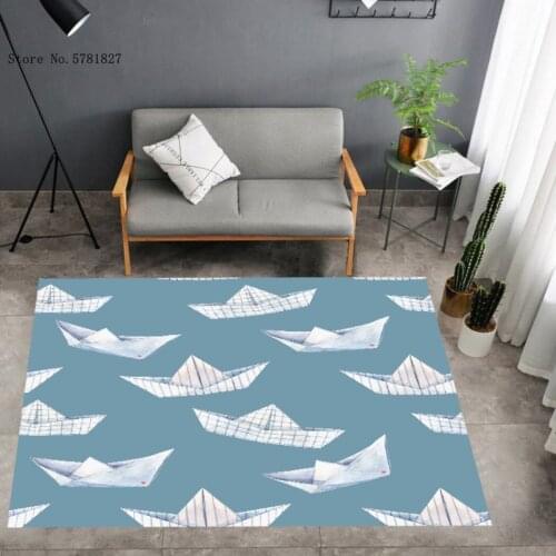 Thousand Paper Cranes Floor Carpet 3D Print Sailboat Floor Rug For Living Room Floor Carpet For Child Baby Play Floor Rug Decor