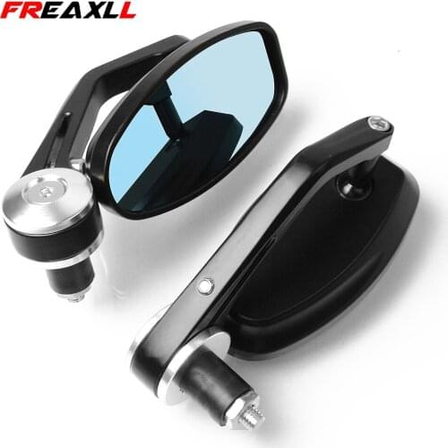 7/8" 22mm Universal Motorcycles Rearview Mirrors Motor Grip Ends Mirrors FOR YAMAHA MT03 Tmax 500 Tmax530 XJR400 XJR1300 XJR