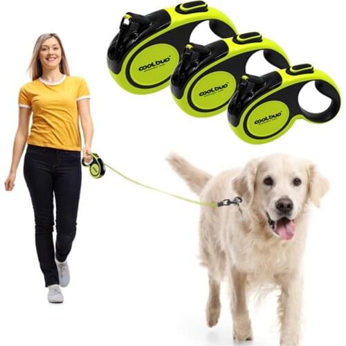 Dog Retractable Leash Pet Nylon Automatic Traction Rope Puppy 5M Extending Running Durable Cat Leads Leashes For Walking Dogs