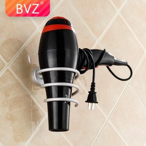 BVZ High Quality Wall-mounted Hair Dryer Stand Hairdryer holder Hair salon toilet shelves Bathroom Shelf