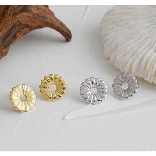 E Jewelry 925 Sterling Silver Flower Earring for Women Simplicity Party Elegant Fine Jewelry Gifts New 2020