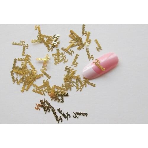 1000pcs/lot Gold Christmas Xmas Thin Metal Studs Rivets Nail Art Decorations Supplies DIY Nails Kawaii Accesorios Jewelry Charms