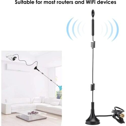 12DBi High Gain 2.4/5GHZ Dual-Band Omnidirectional WIFI Router Double Helix Antenna (3 Meters) Double Helix Antenna