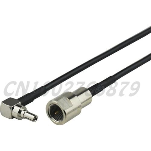 15cm RF CRC9 Plug Right Angle to FME Plug Straight Pigtail Jumper Cable RG174 for Huawei USB modem 3G