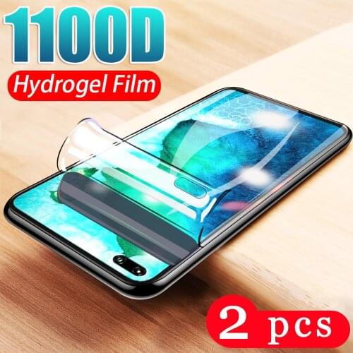 2Pcs hydrogel film for huawei honor 30 30s view 30 pro plus 20 lite 20s 20i v20 phone screen protector protective film Not Glass