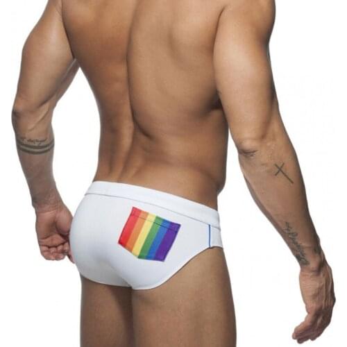 2020 Sexy Men Swimwear Mens Swim Briefs Trunks Push Up Pad Man Swimsuits Bikini Mens Swimming Bathing Suit Surf Short Wear