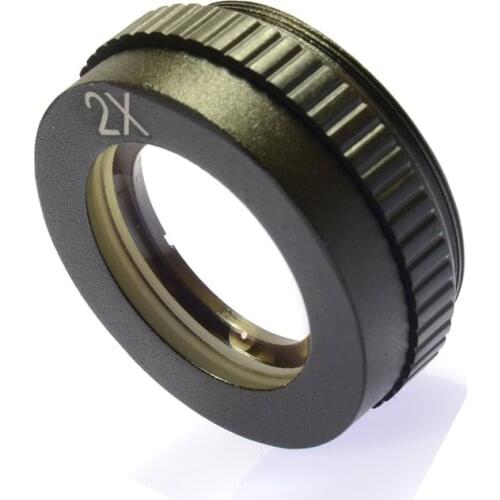 2X Stereo Microscope Auxiliary Barlow Lens Big attachment objective Lens