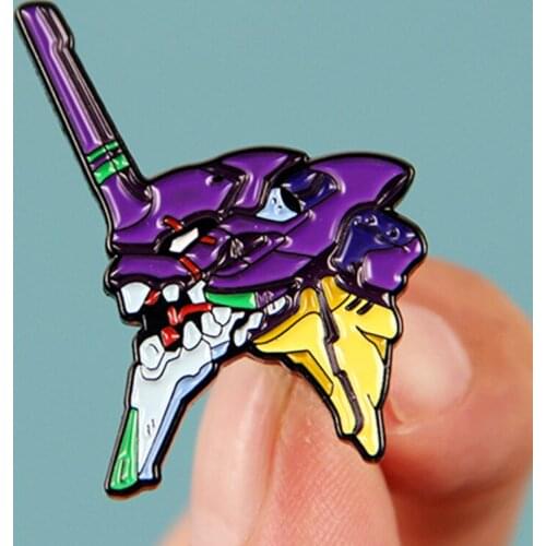 Berserk Mode Evangelion EVA-01 Cartoon Enamel Brooch Pin Backpack Jeans Jacket Lapel Pins Badges Fashion Jewelry Accessories