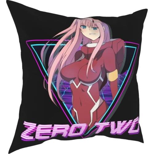 Darling In The FranXX Zero Two Aesthetic Square Pillow Case Throw Pillow Casual Cushion Covers