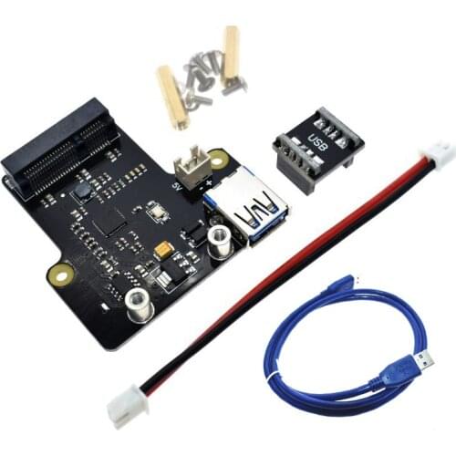 For Raspberry Pi X850 mSATA SSD Disk Expansion Board USB 3.0 Supports 1TB for Raspberry Pi 3B+/3B