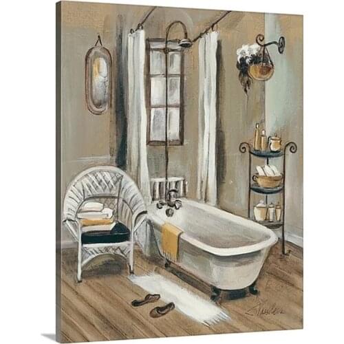 Home Decor Canvas Pictures Wall Art Paintings Prints Modern French Bathroom Chair Towel Modular Poster Living Room Framework