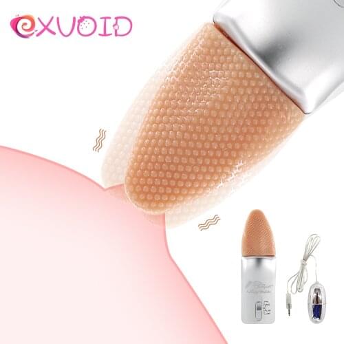 EXVOID Dildo Vibrator Sex Shop Double Tongue Jump Egg Clitoris Stimulator Tongue Oral Licking Vibrators Sex Toys for Couples