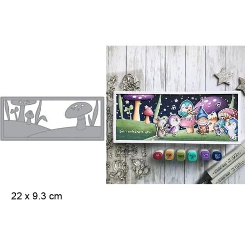 Fairy Glade Scene Horizontal Die Metal Cutting Dies Stencil For Scrapbooking Album Photo Paper Cards Crafts Handmade New Die Cut