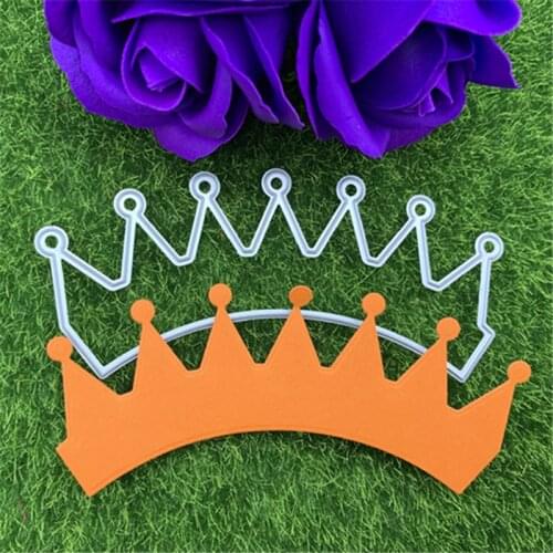 Crown Hand Embossed DIY Album Scrapbook Greeting Card Decoration Metal Cutting Mould