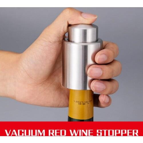 Red Wine Stopper Wine Evacuation Wine Stopper High-end Wine Bottle Stopper Silicone Bottle Cap Home Sealing Cork Creative