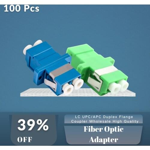 LC UPC/APC Duplex Fiber Optic Adapter Singlemode Flange Coupler Wholesale High Quality