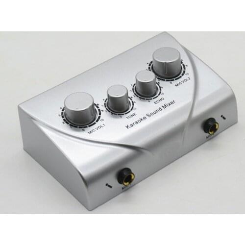 Microphone amplifier Sound effects excellen microphone Mixer karaoke reverb effects TV PC K song mike preamplifier