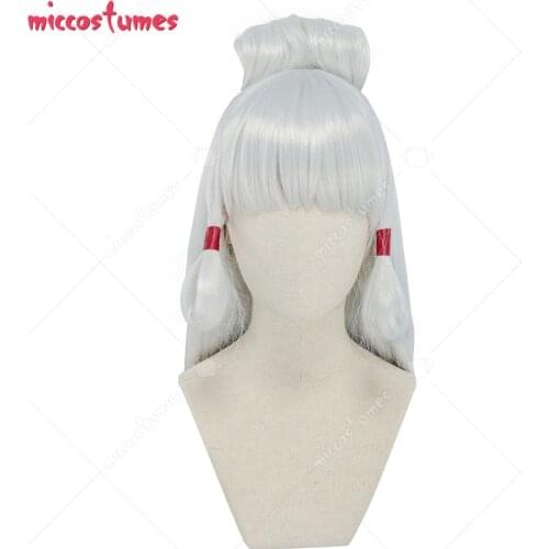 Young Impa Cosplay Wig Silver Long Wig