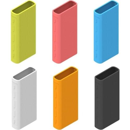 Soft Silicon Case for Xiaomi Power Bank 3 20000mah Powerbank Case Sleeve Dual USB Port External Batteries Protector Case Cover