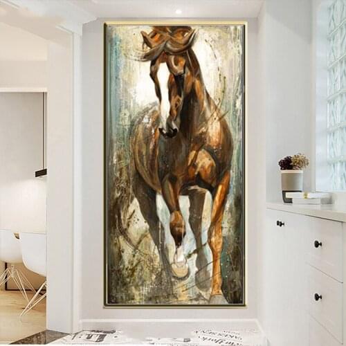 Brand new hot sale AB diamond painting embroidery mosaic horse square diamond painting mosaic abstract artist home decoration