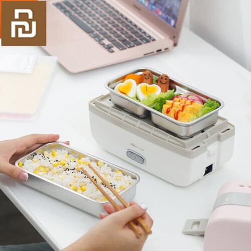 Xiaomi Bear Portable Electric Lunch Box Stainless Steel Liner Vacuum Sealed Mini Electric Lunch Box Insulation Steamer Home