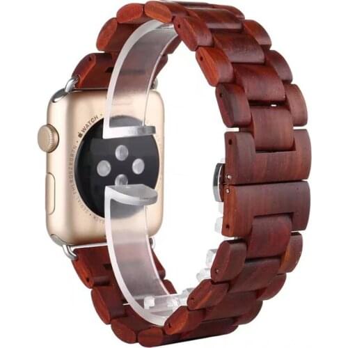 Wood Watchband for Apple Watch Band 40mm 44mm 38mm 42mm Series 5 4 3 2 1 Strap Luxury Bracelet for iWatch apple watch Wrist